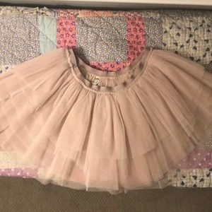 Blush Pink tulle mini skirt